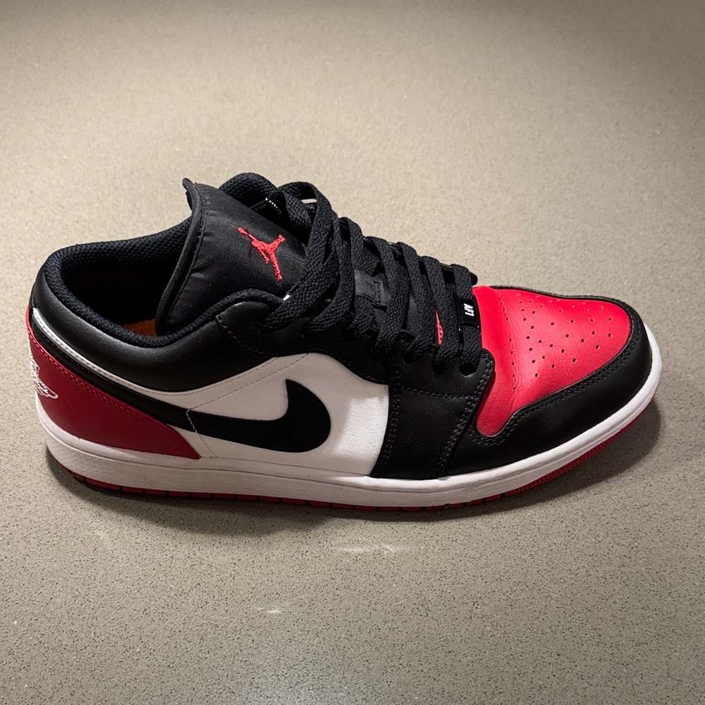 Air Jordan Low Red Black White Sneakers